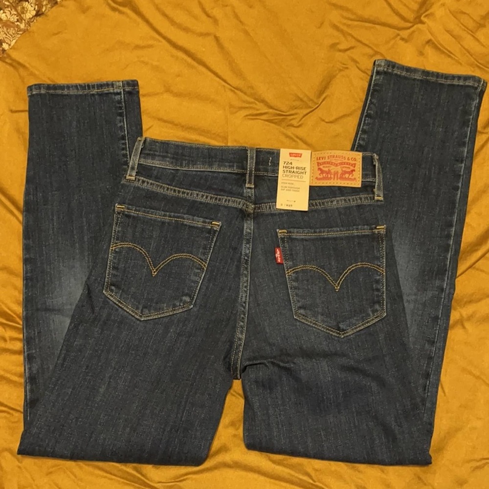 Levi’s 724 High-Rise Straight cropped 0/W25